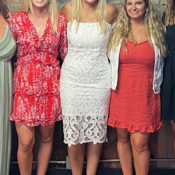 Like new Bardot Lina Sheath dress in white. Only worn once, looks brand new - Picture 2 of 4